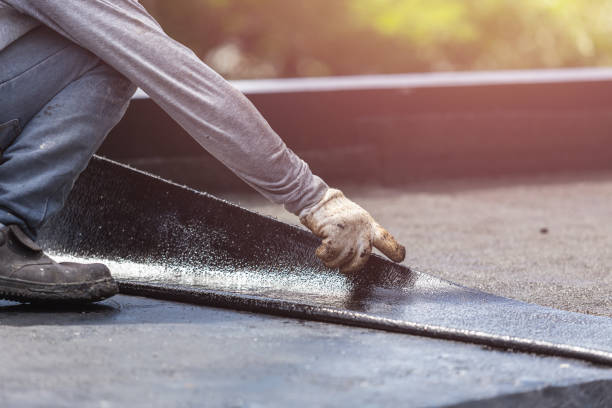 Professional Basement Waterproofing technician working in Perkinsville, NY